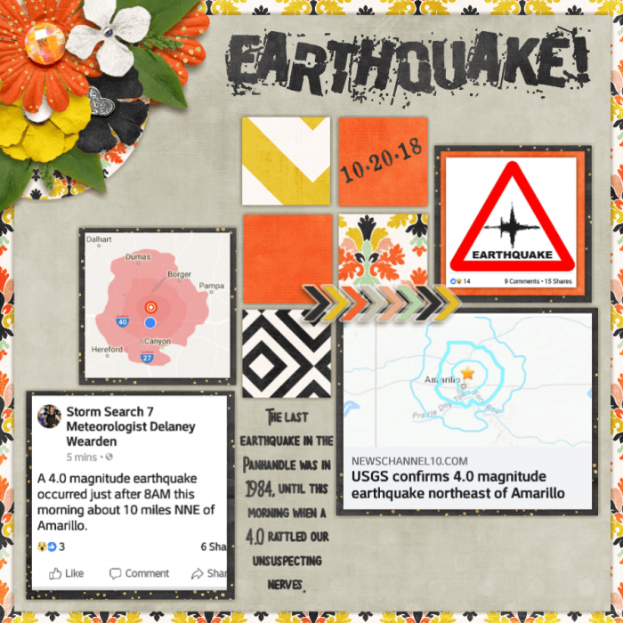 4 photos -Earthquake in Texas