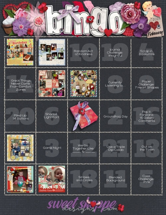 February Bingo Card