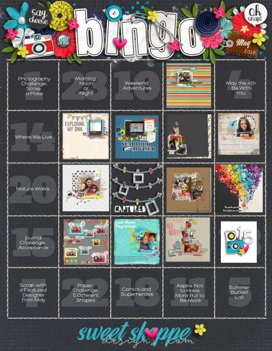 May 2018 Bingo Card