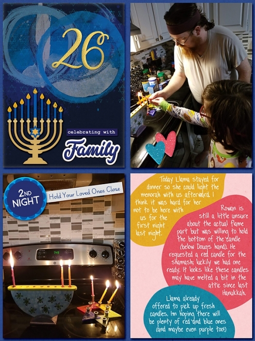 December album - second night of Hanukkah