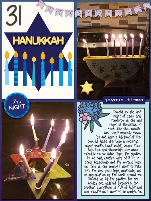 December album - seventh night of Hanukkah
