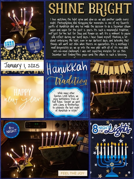 December album - last night of Hanukkah