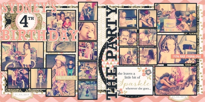 4th Birthday Double Spread