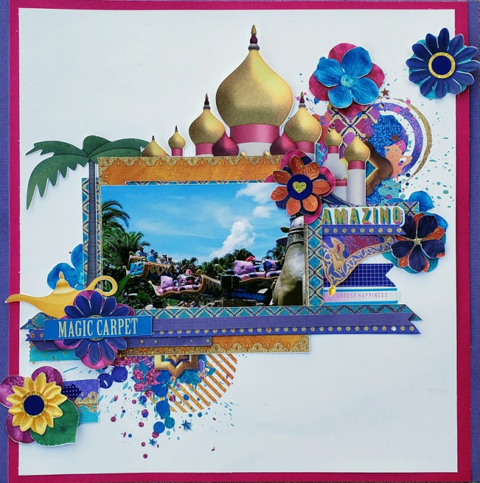 Magic Carpet - Aladdin - Paper Scrapbook Layout