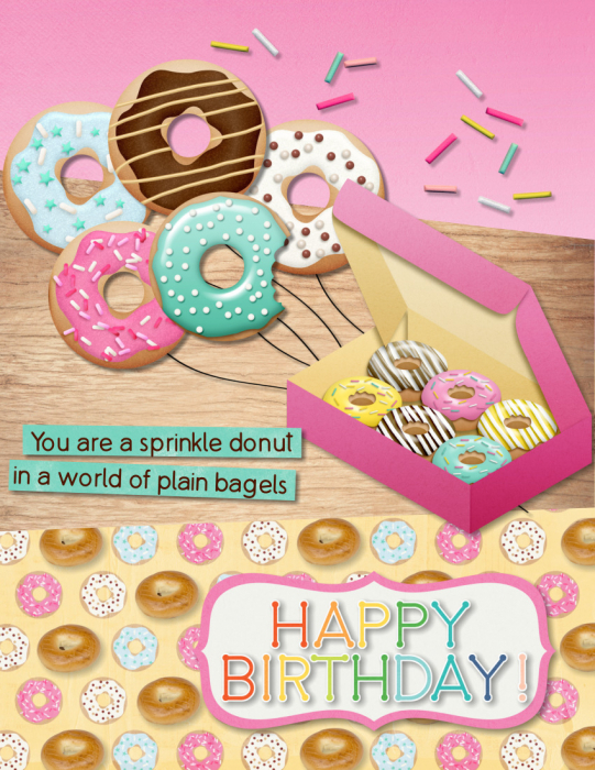 CARD Donut Birthday