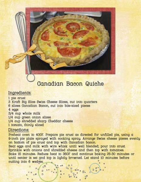Canadian Bacon Quiche