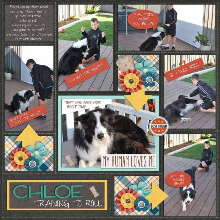 Chloe Training To Roll