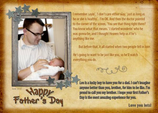First Father's Day
