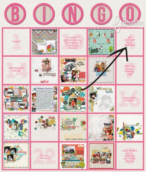 February Bingo Card
