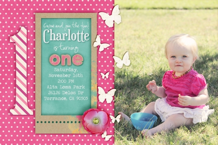 First Birthday Party Invite