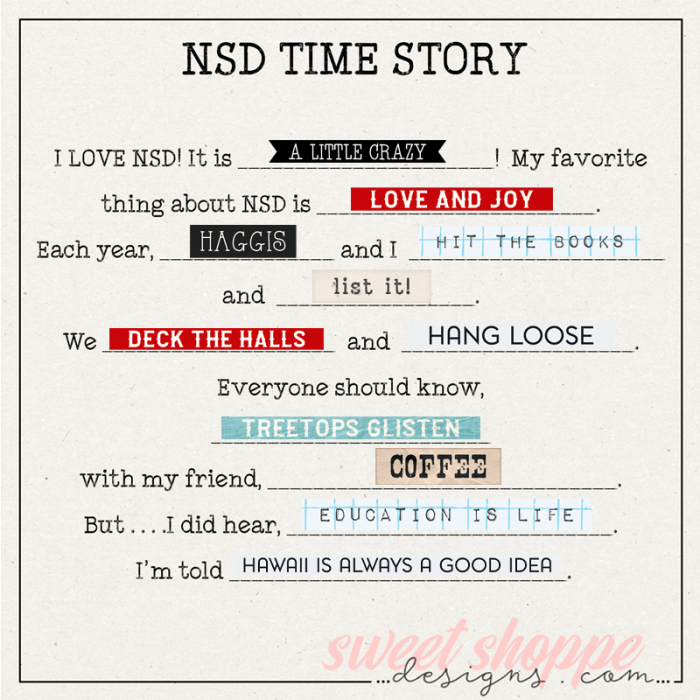 NSD 2022 Mad Libs