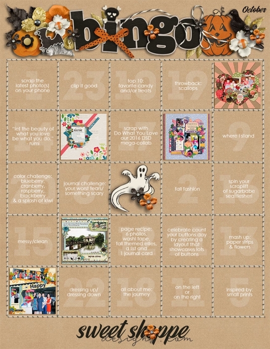 Oct Bingo Challenge - Easy Mode