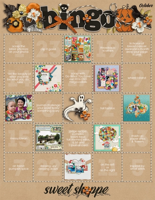 Oct Bingo Challenge - Hard mode