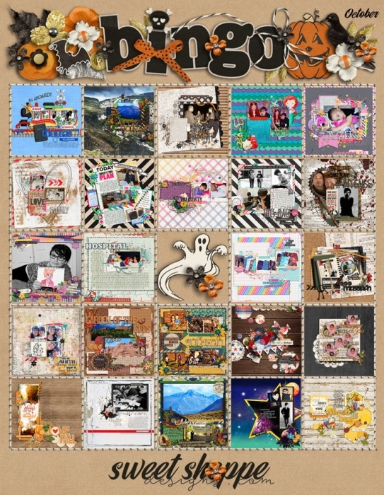 October 2016 Challenge Card