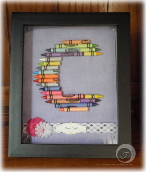 Crayon Monogram - C