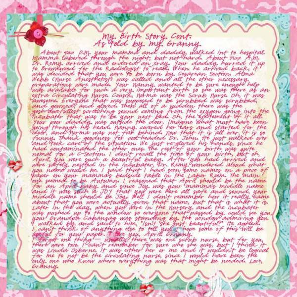 Birth Story by Granny