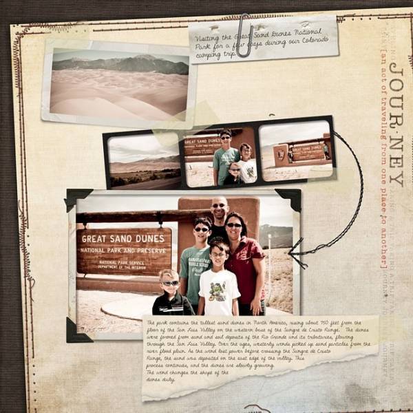 Sand Dunes National Park Title Page