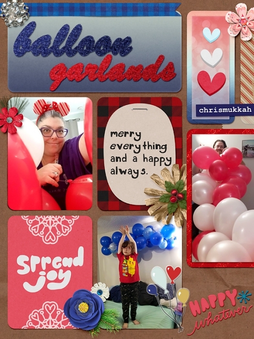 December album - balloon garlands - left
