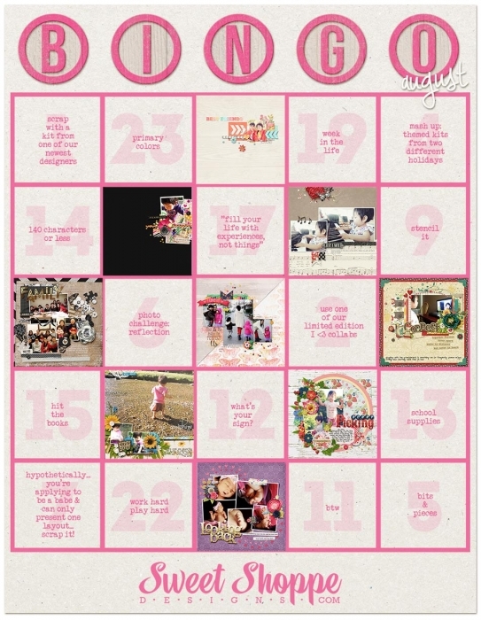 Bingo Card August