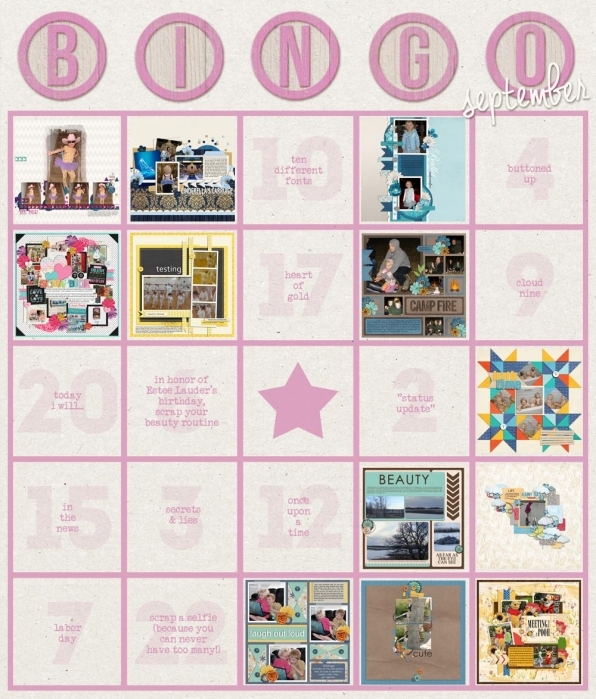 September Bingo Chart