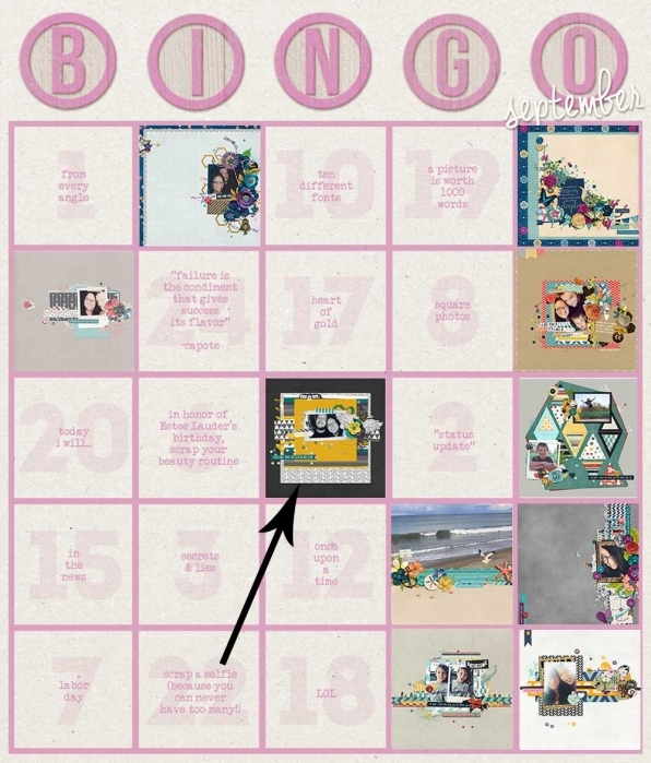 Bingo Tracker Sept