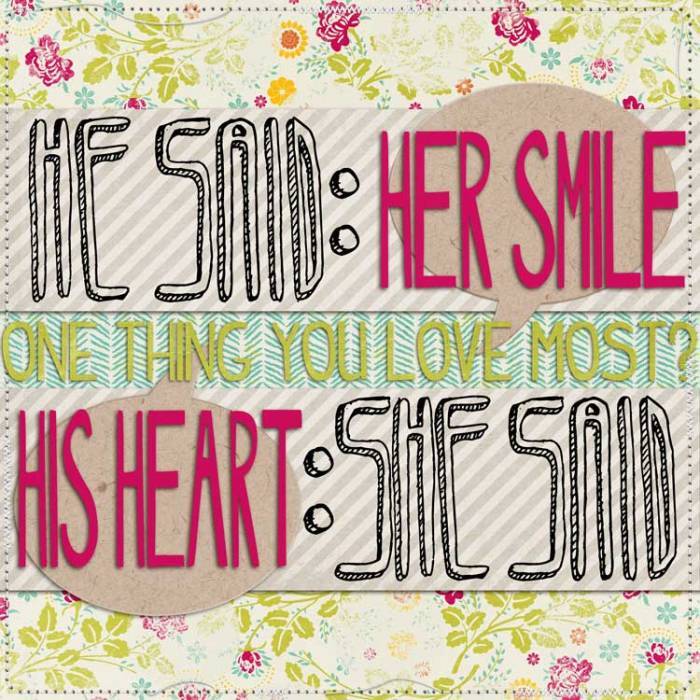 He Said, She Said