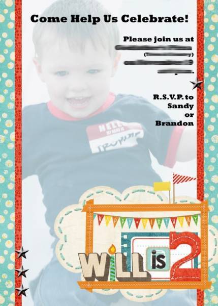 2nd Birthday Invitation