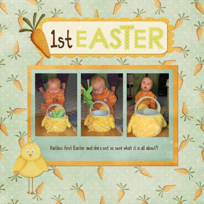 Kaitlin's first Easter