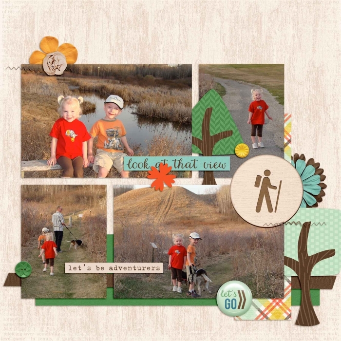 Spring Hike - B1 (Scrap Using New Designer)