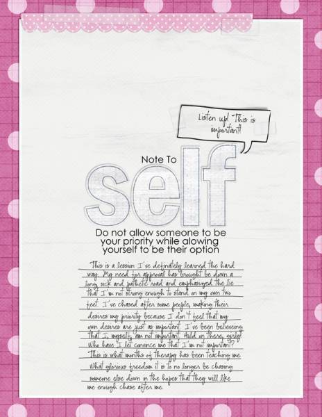 Note to Self