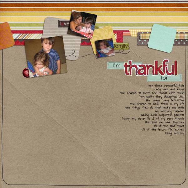 I'm thankful for