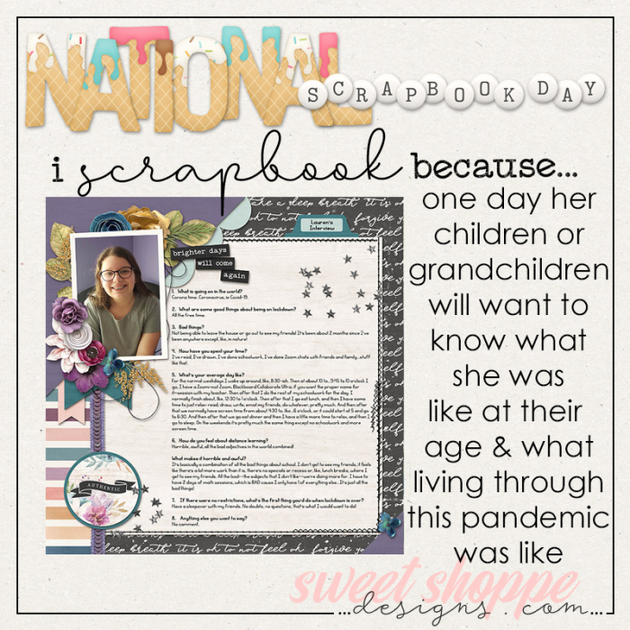 I scrapbook because