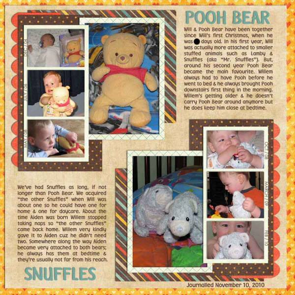 pooh bear &amp; snuffles 2010