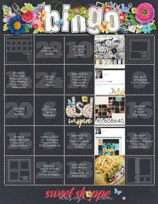 DSD Bingo Card