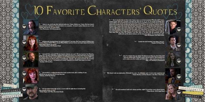 10 Things birthday challenge - 10 Favorite Characters' Quotes