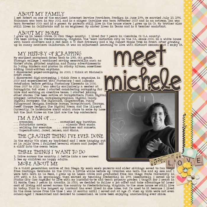 staff interview inspiration challenge - Meet Michele