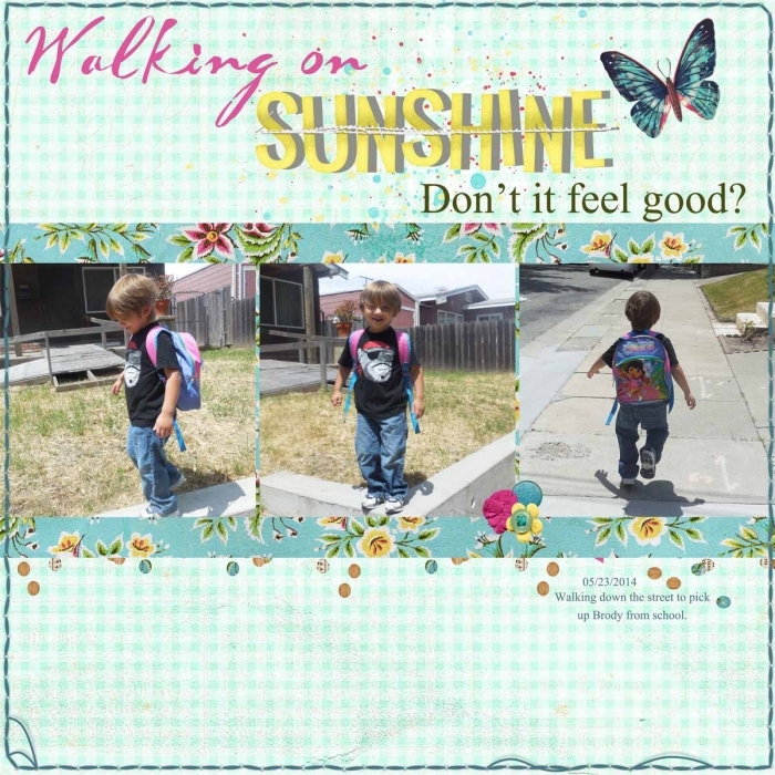 Walking on sunshine