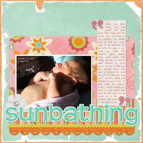 sunbathing