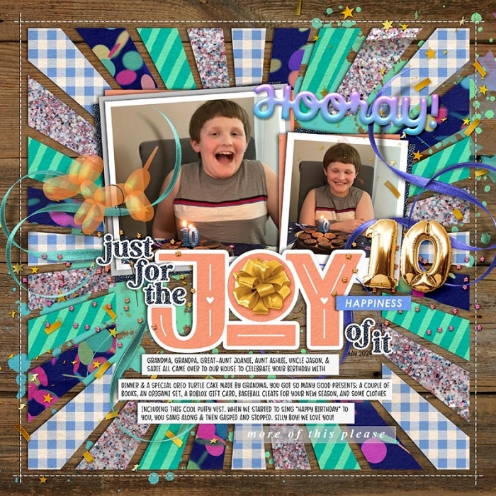 Just for the Joy of It