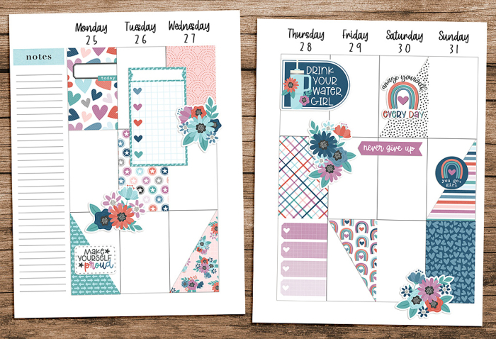Strong AF Planner Spread