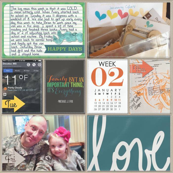 Project Life 2014 Week 2 Right