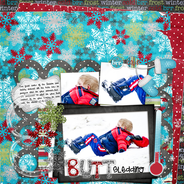 butt-sledding