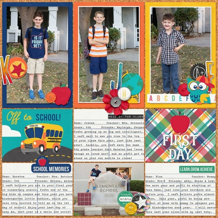 First Day of School 2015 - Right