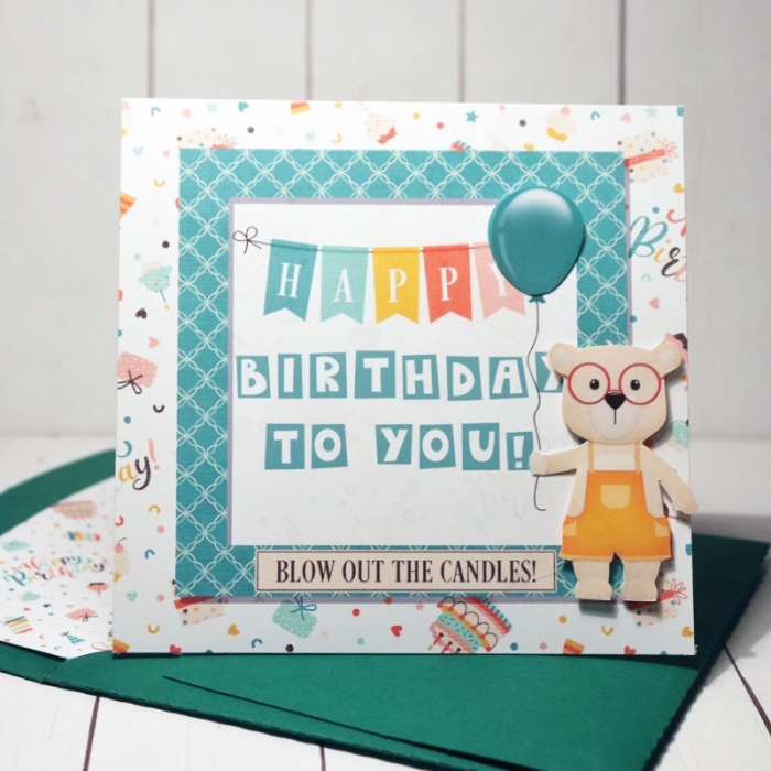 Happy Birthday Card with Matching envelope