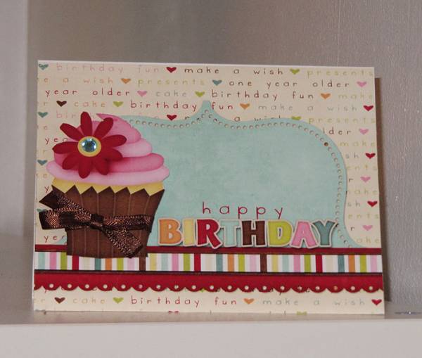 Cupcake Birthday Card