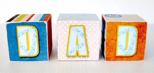 Dad - Wood Blocks