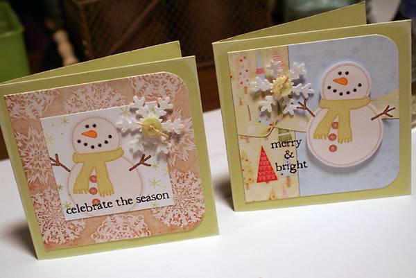 sweet snowman cards