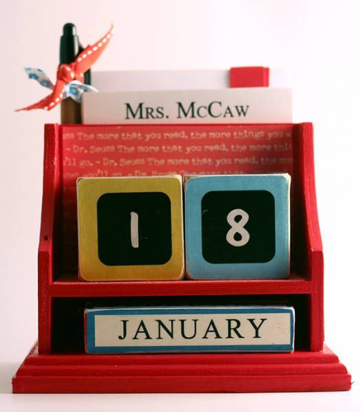 Teacher Gift - Desk Calendar