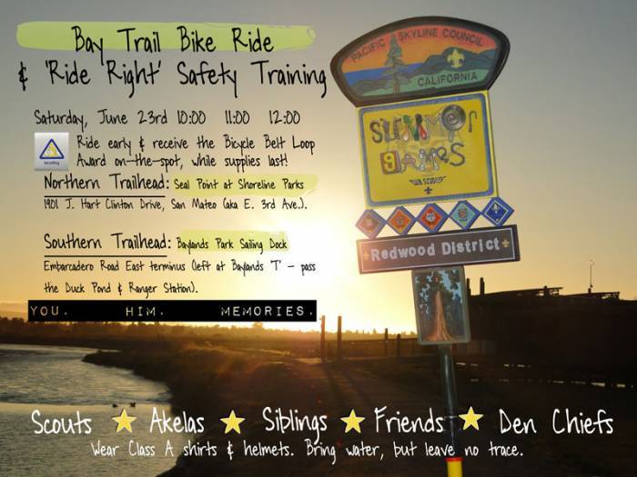 Bay Trail Bike Ride Flyer