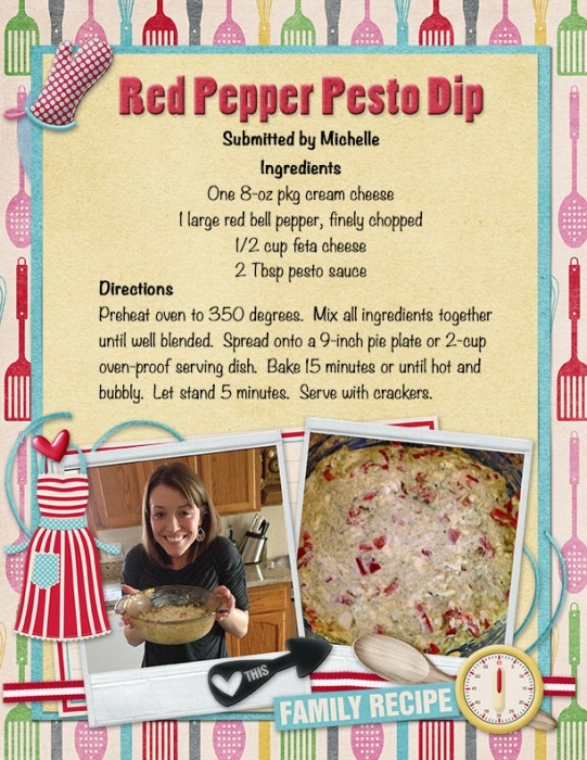 Red Pepper Pesto Dip
